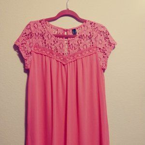 NWOT Tags Peach/Coral Blouse